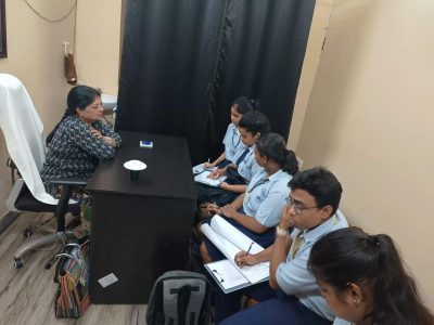 Special educator sujata paul with her students